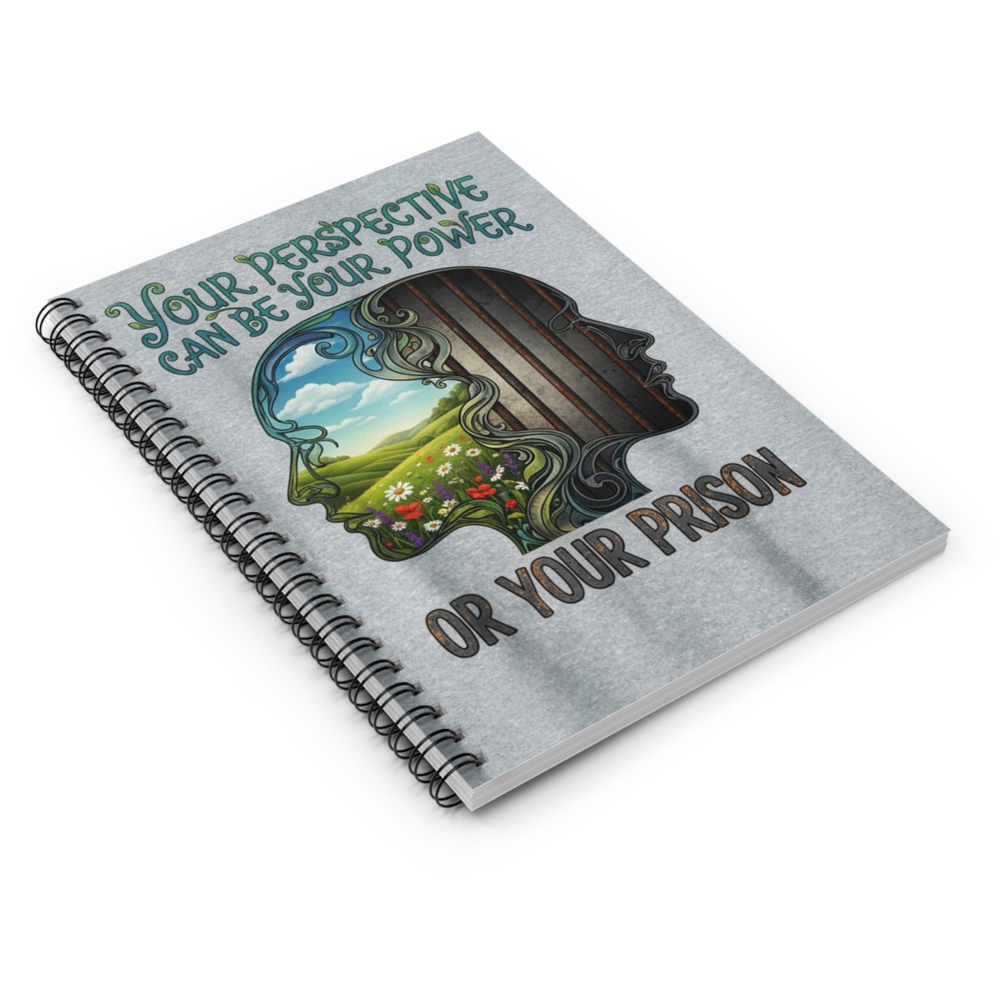 Inspirational Spiral Notebook - Your Perspective Can Be Your Power