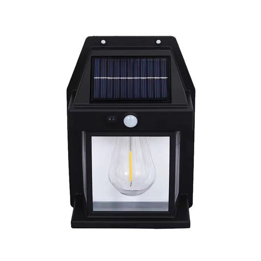 Outdoor Solar Tungsten Wall Light with Motion Sensor IP65 Waterproof LED Safety Light for Patio Outdoor Deck Porch Barn Garage