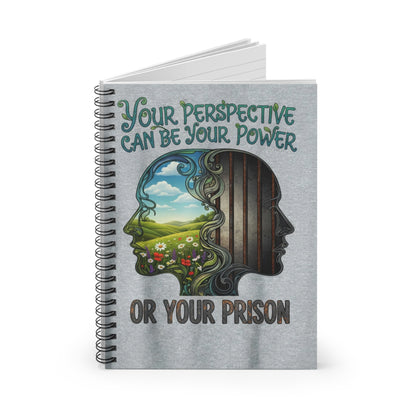 Inspirational Spiral Notebook - Your Perspective Can Be Your Power